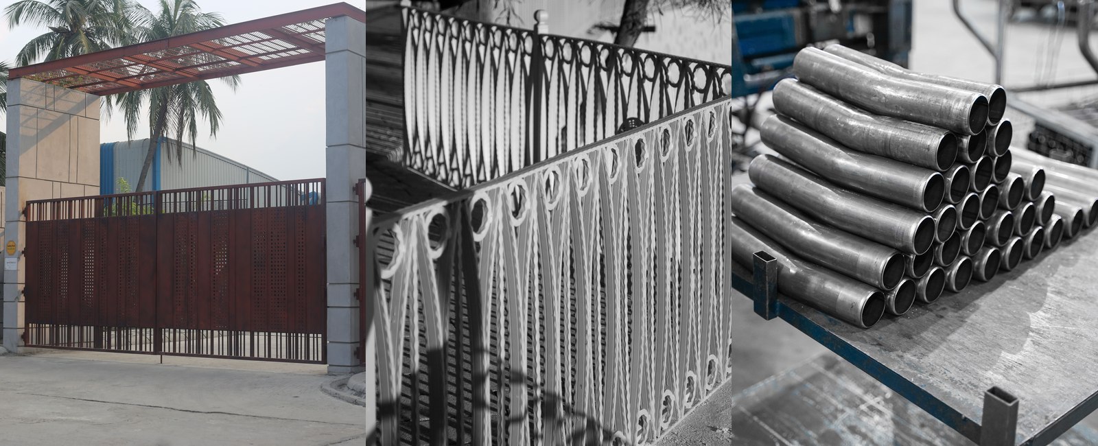 Gate, railing and stainless steel tube applications
