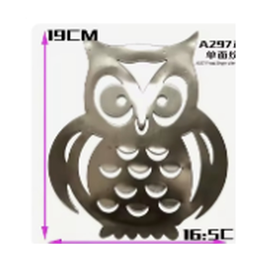 Laser Cut Owl Iron Stamping Decorative Part